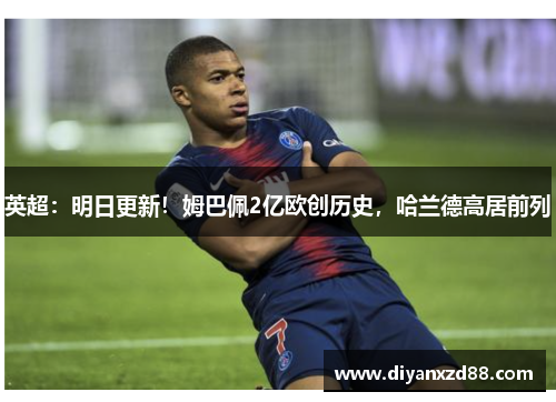 英超：明日更新！姆巴佩2亿欧创历史，哈兰德高居前列